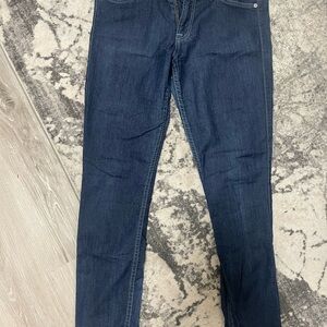 7 For All Mankind Dark and Light Blue Denim Jeans